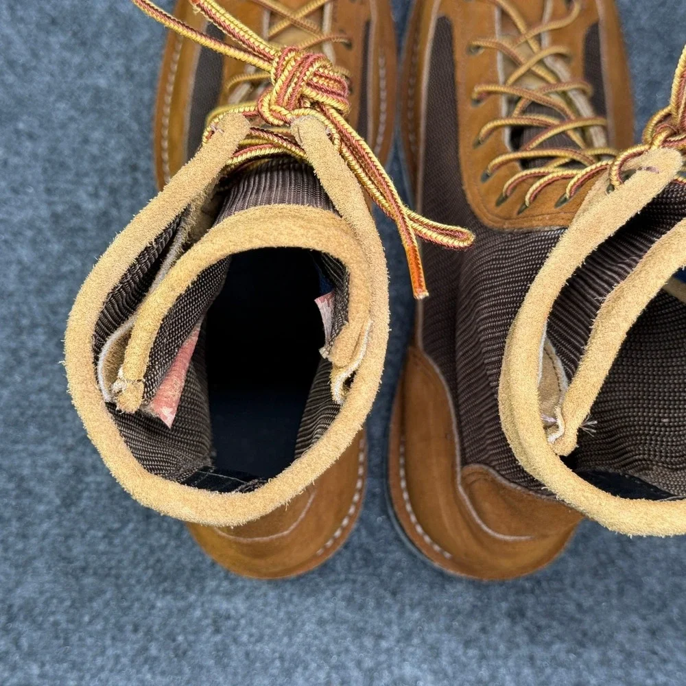 Danner River Gripper Boots Mens 10D Brown Suede Felt Sole Fly Fishing Wading USA
